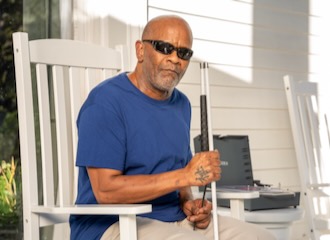 Veteran Who Lost His Sight Finds Healing Through Talk Therapy - Play Video